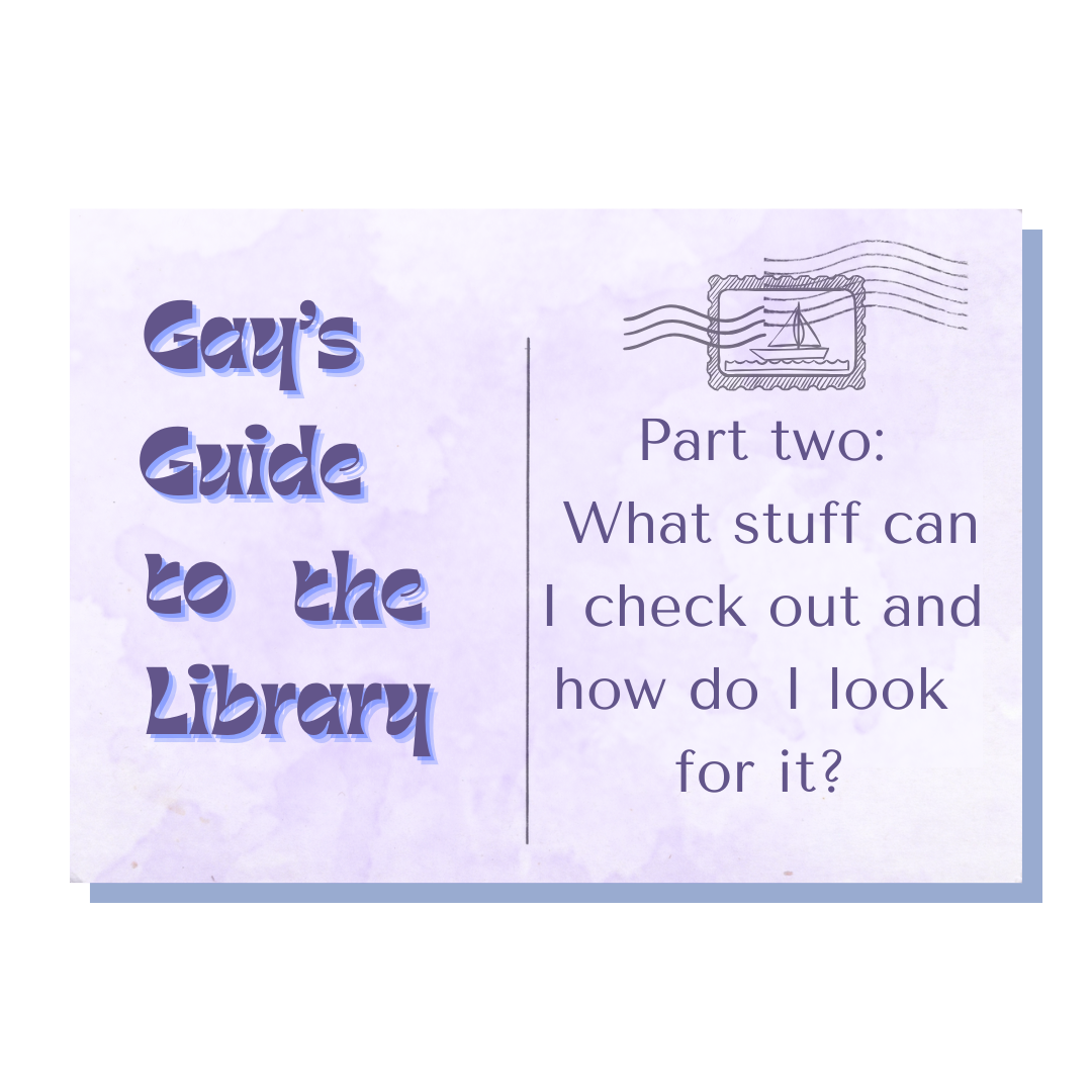 Gay's Guide to the Library: Part two - What stuff can I check out and how do I look for it?